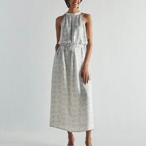 Reistor Blue Orchard Sundazed and Sultry Midi Dress Size Small‎